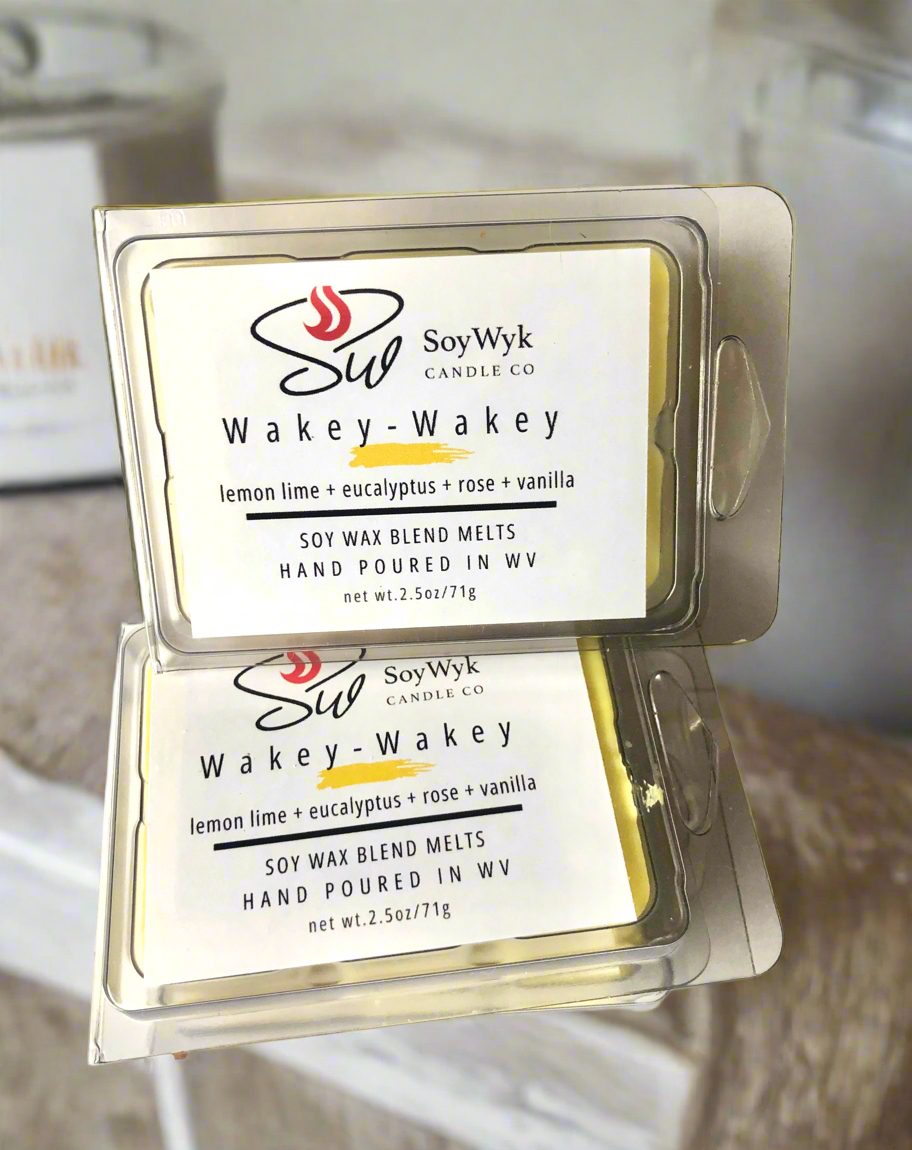 Wakey Wakey - Soy Wax Melt - lemon, eucalyptus, lime