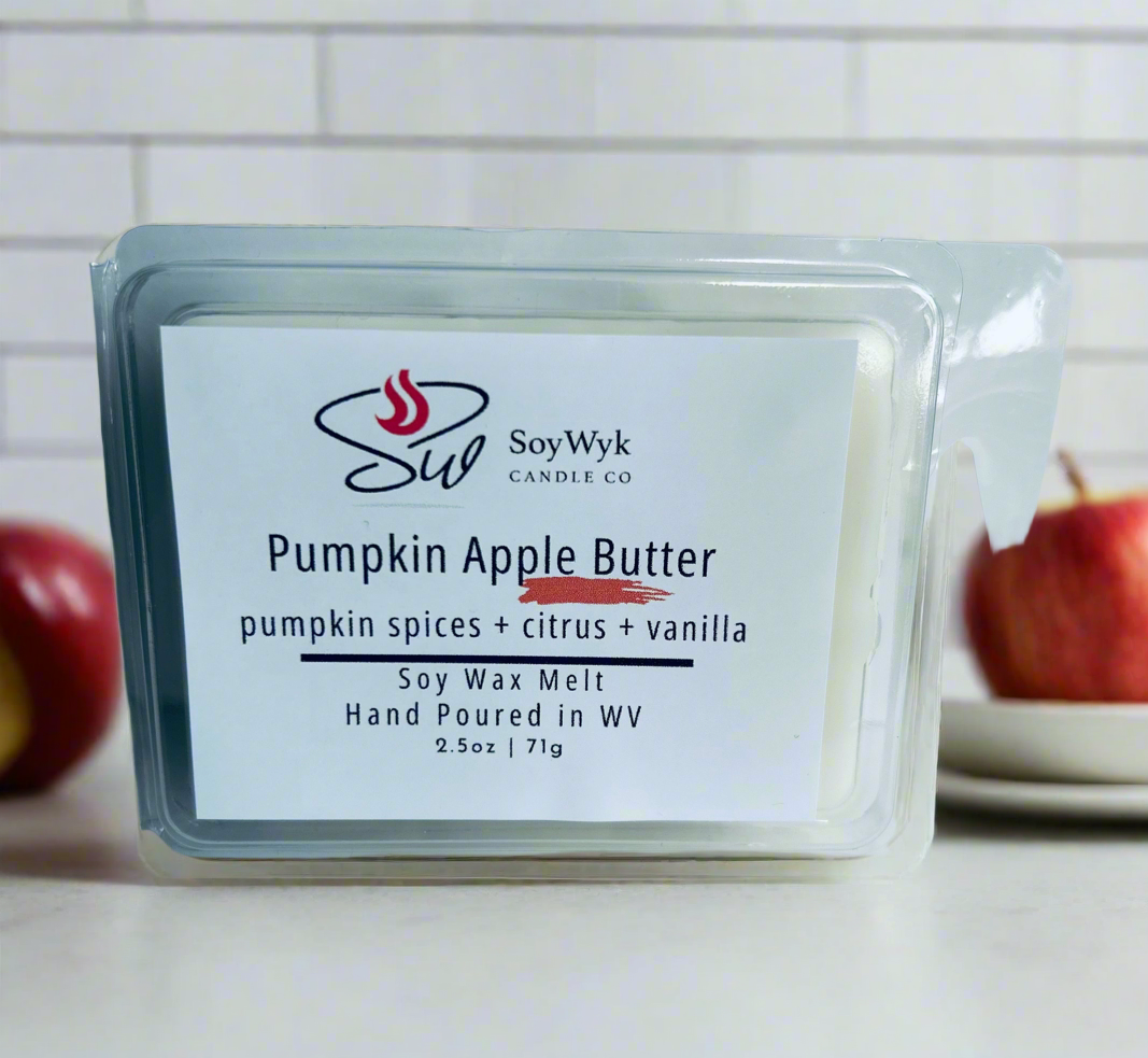 Pumpkin Apple Butter -Soy Wax Melt - pumpkin spices, citrus, vanilla