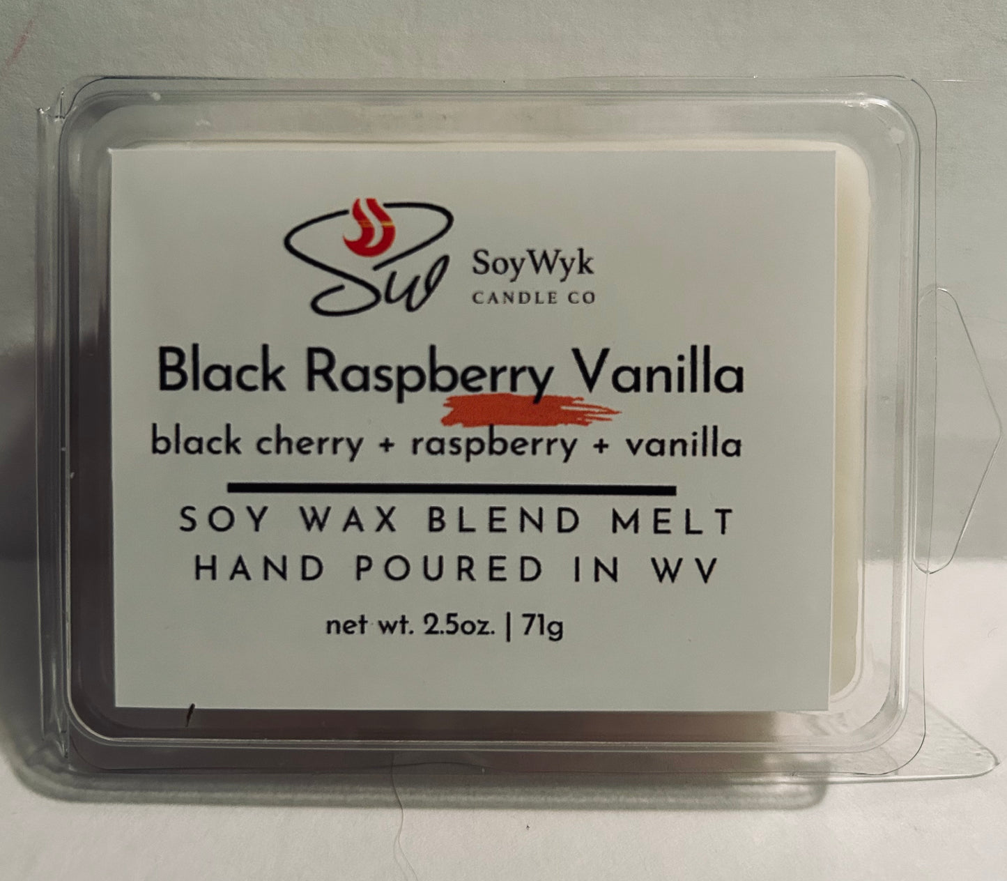 Black Raspberry Vanilla - Soy Wax Melt- black cherry, raspberry, strawberry, plum, vanilla, musk