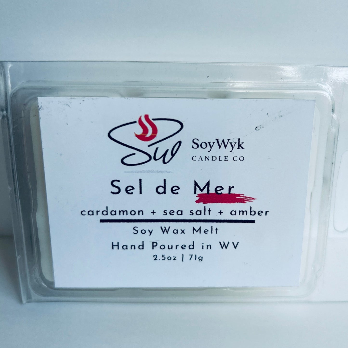 Sel de Mer - Soy Wax Melt - cardamom, sea salt, amber