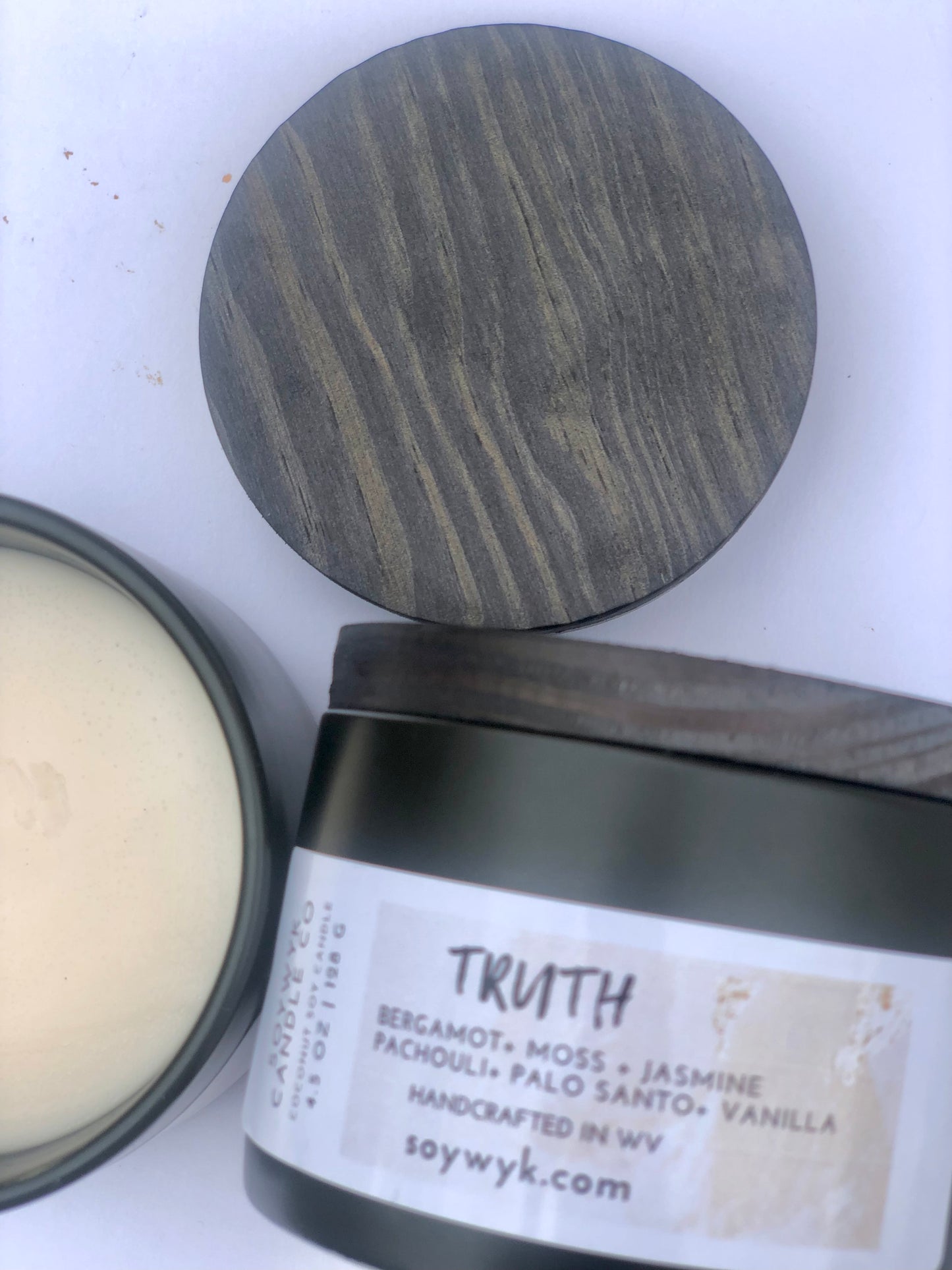 Truth - Coconut Soy Candle - Bergamot, Jasmine, Palo Santo