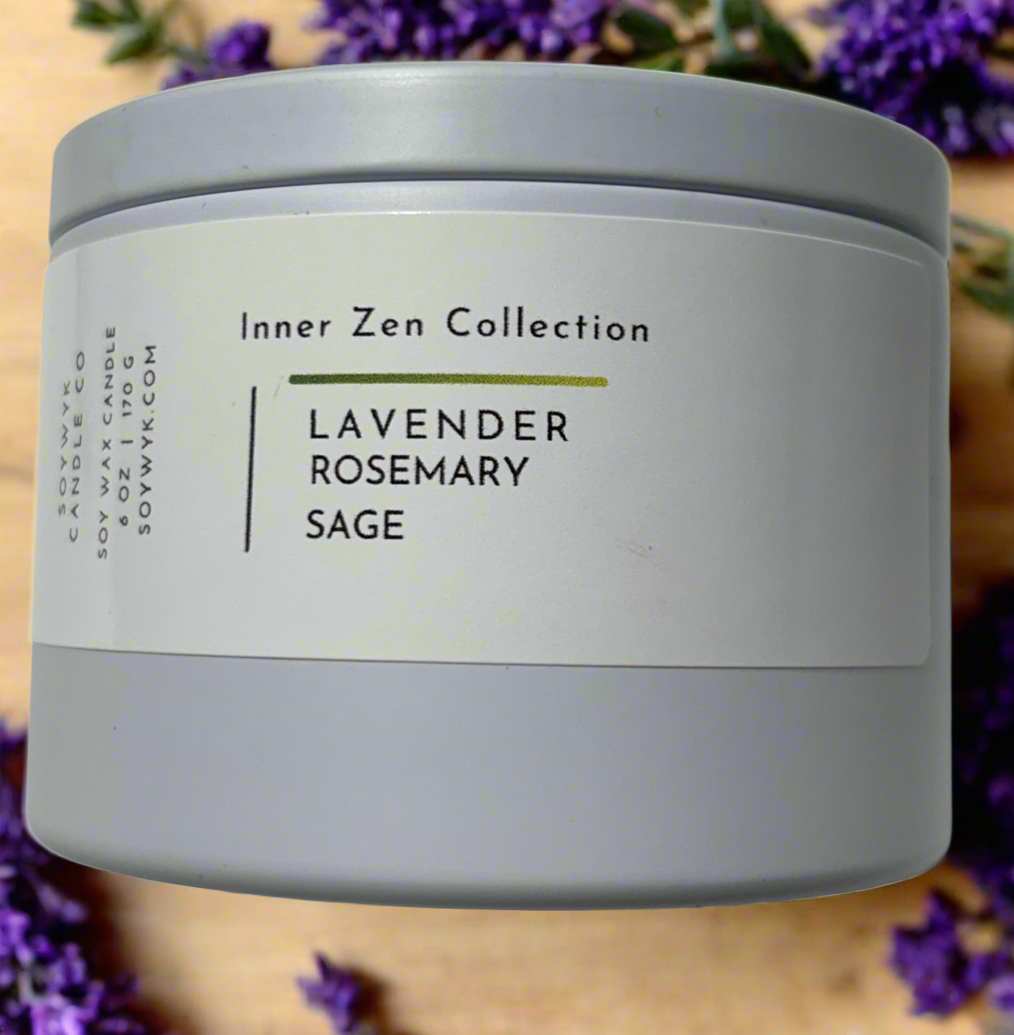 Lavender + Rosemary + Sage - Soy Candle