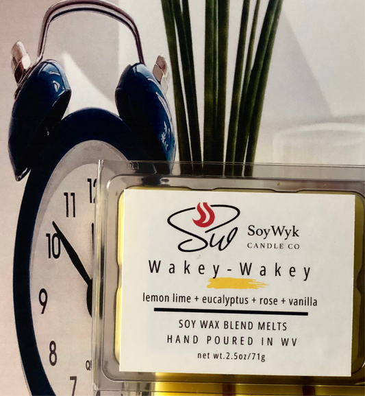 Wakey Wakey -  Soy Wax Melt - lemon, eucalyptus, lime