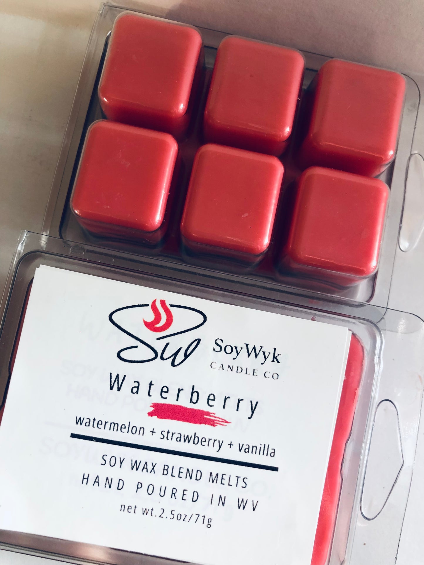 Waterberry - Soy Wax Melts - watermelon, strawberry, vanilla