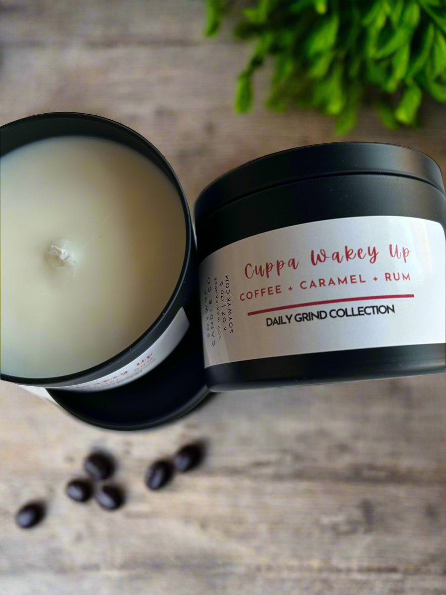 Cuppa Wakey Up  - Soy Candle- Hazelnut, Bergamot, Coconut, Coffee, Vanilla