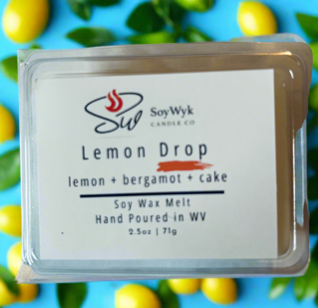 Lemon Drop-  Soy Wax Melt - lemon, bergamot, cake
