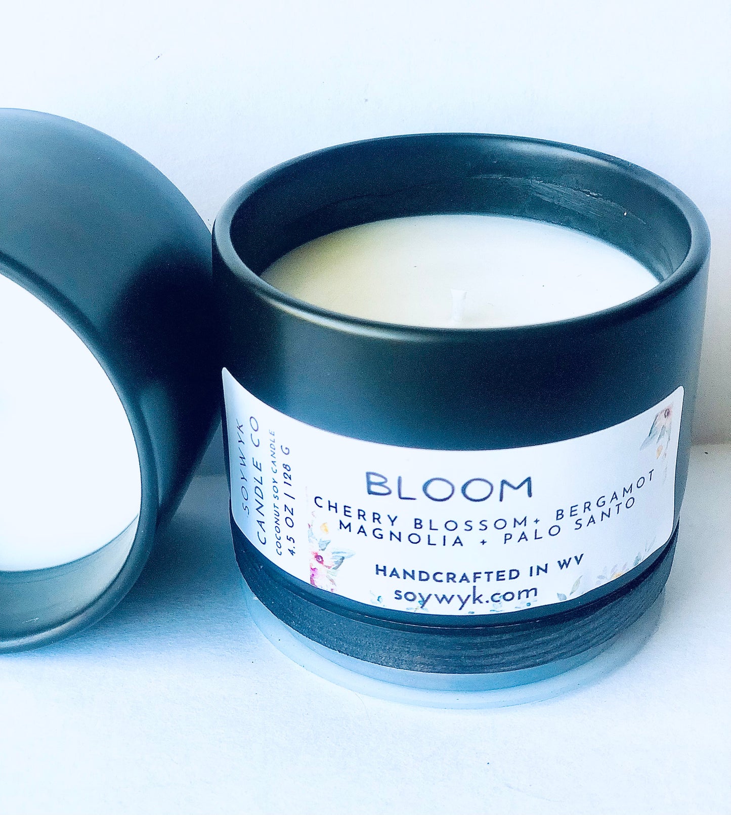 Bloom - Coconut Soy Candle- Cherry Blossom, Magnolia, Peony, Sandalwood