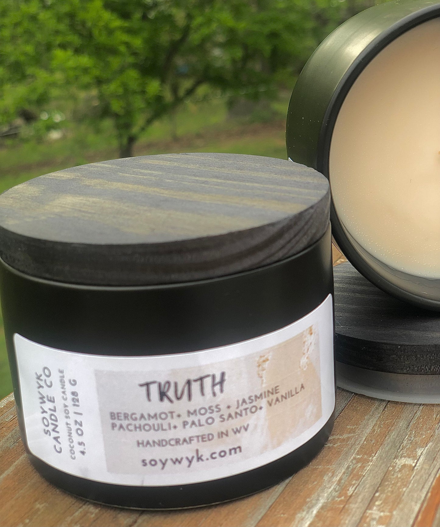 Truth - Coconut Soy Candle - Bergamot, Jasmine, Palo Santo