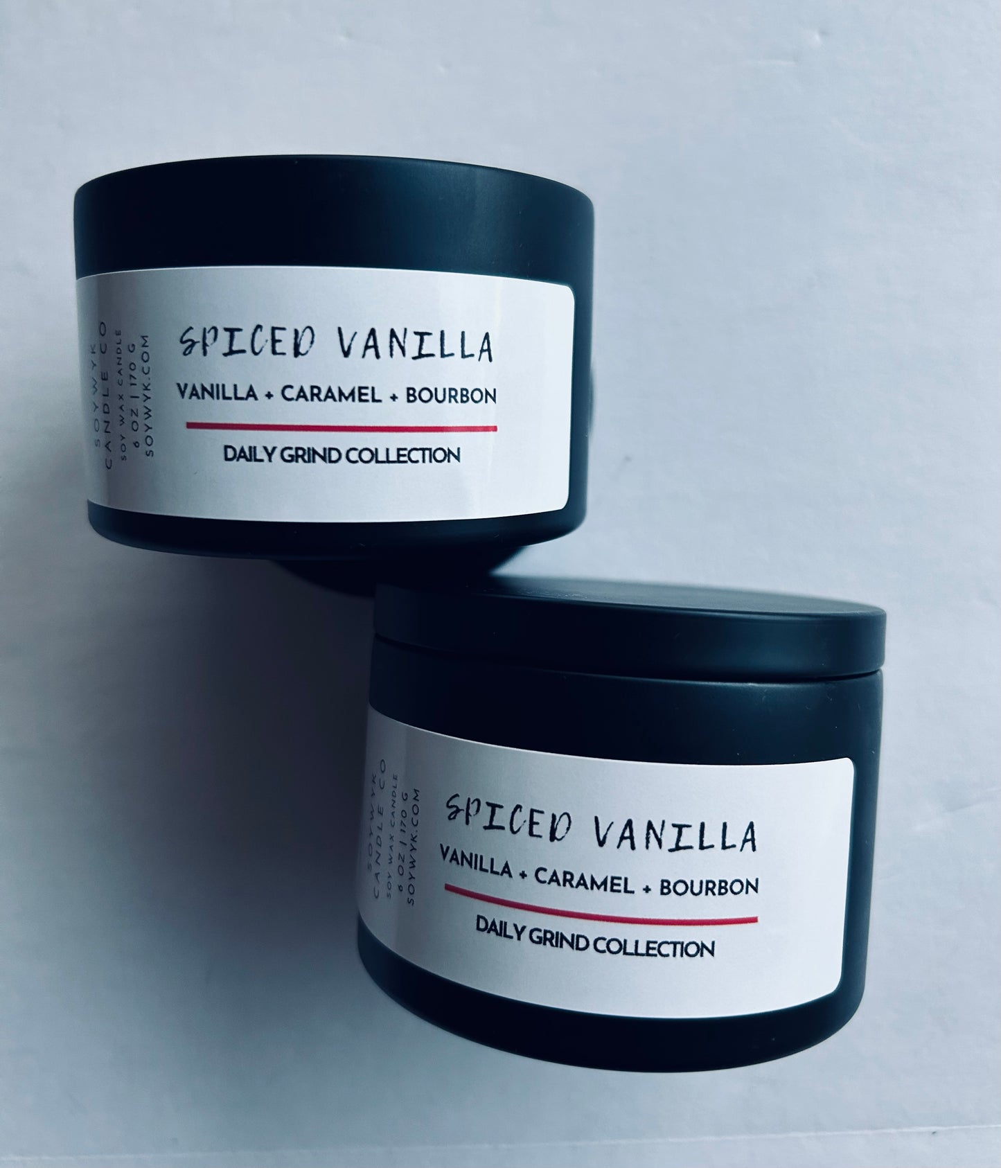 Naughty & Spiced Vanilla -  Soy Wax Candle - Holiday Collection Tin