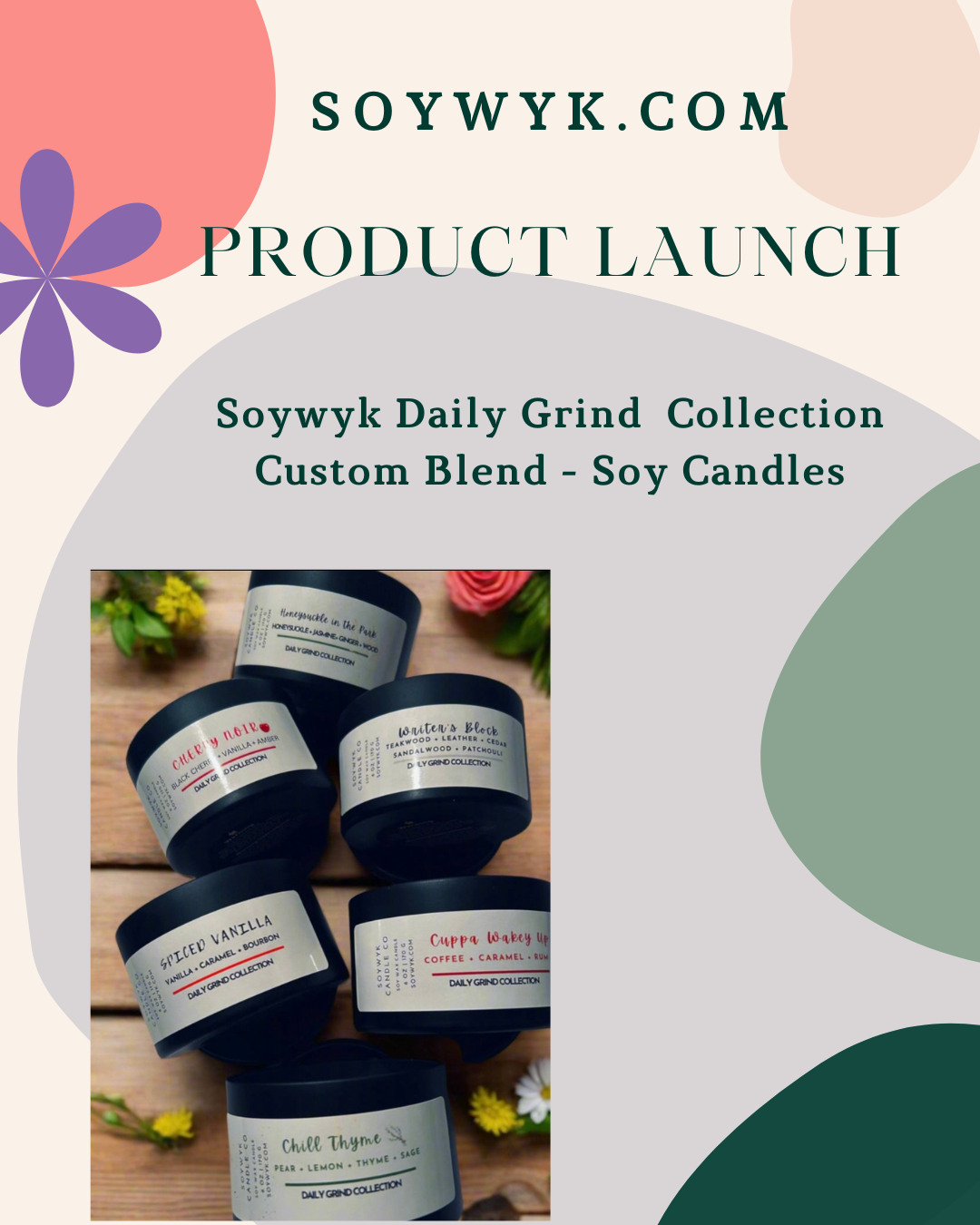 Writer's Block - Soy Candle- Teakwood, Leather, Cedar, Patchouli, Sandalwood